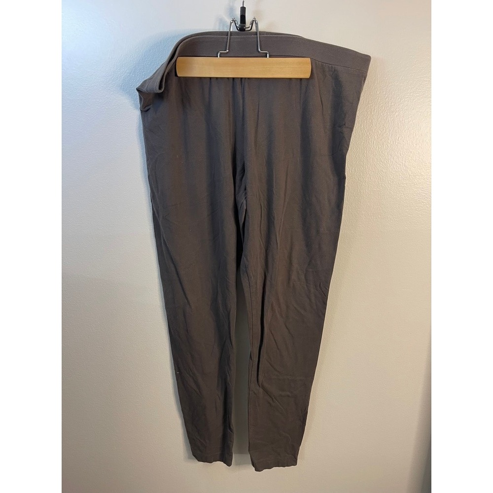 Fashion Bug Womens XL Gray Cotton Spandex Stretch Leggings Casual Basic Pants